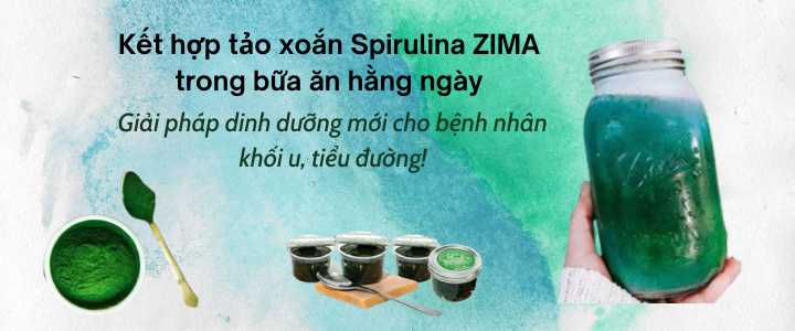 Tảo xoắn spirulina được sử dụng phổ biến dạng bột và tươi đông lạnh trong bữa ăn hàng ngày cho người bệnh tiểu đường hay ung thư để hỗ trợ điều trị.